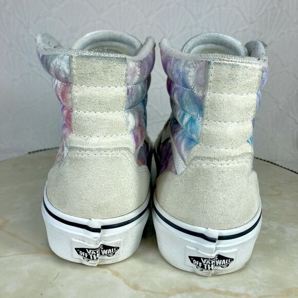 Vans Filmore High Top Platform Sneakers 6.5 Heart Tie Dye Streetwear Retro Shoes - Picture 8 of 11